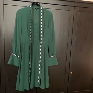ABBEY GLASS green long sleeve dress
